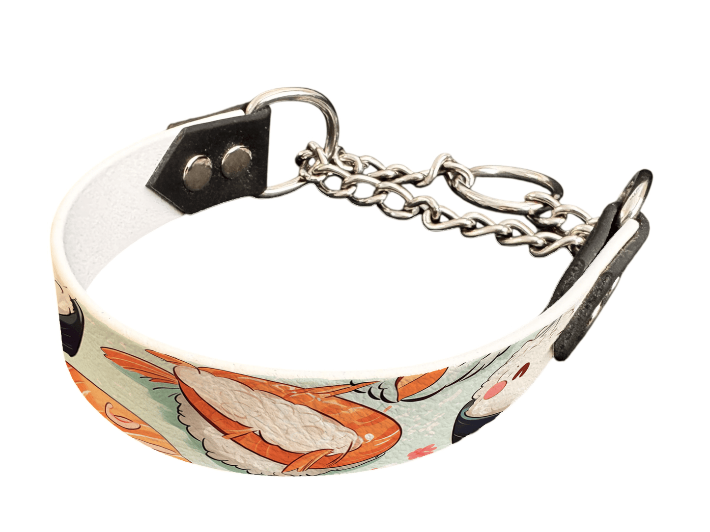 L'atelier du Fourmilier Martingales 216 Martingale pour chien en BioThane® imprimé – Collection gourmandise – 25mm