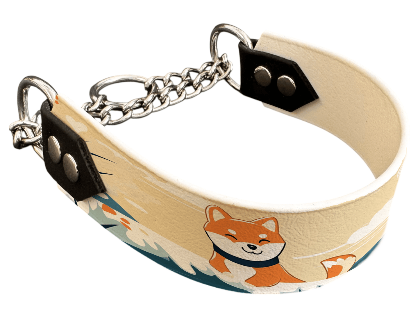 L'atelier du Fourmilier Martingales 222 Martingale pour chien en BioThane® imprimé – Collection chiens– 38mm