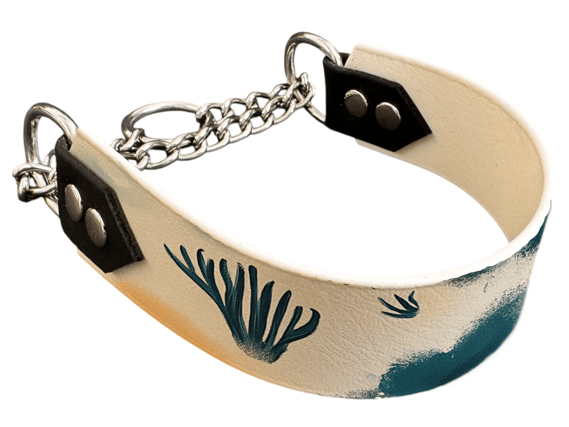 L'atelier du Fourmilier Martingales 223 Martingale pour chien en BioThane® imprimé – Collection paysage– 38mm