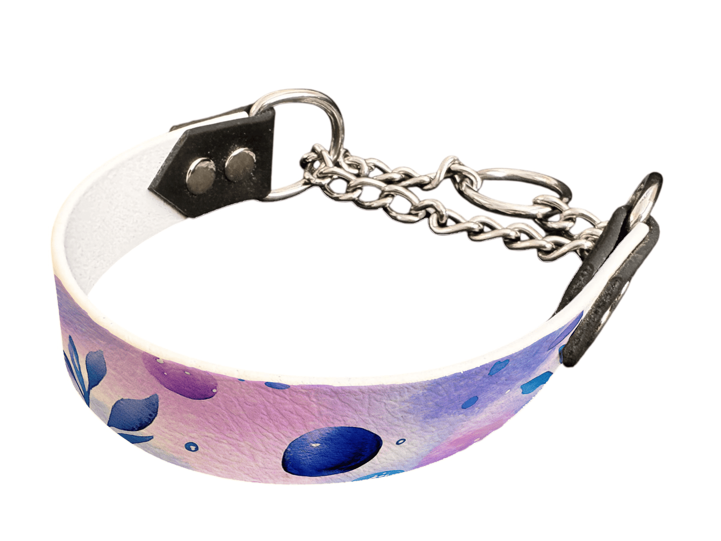 L'atelier du Fourmilier Martingales 225 Martingale pour chien en BioThane® imprimé – Collection galaxie – 25mm