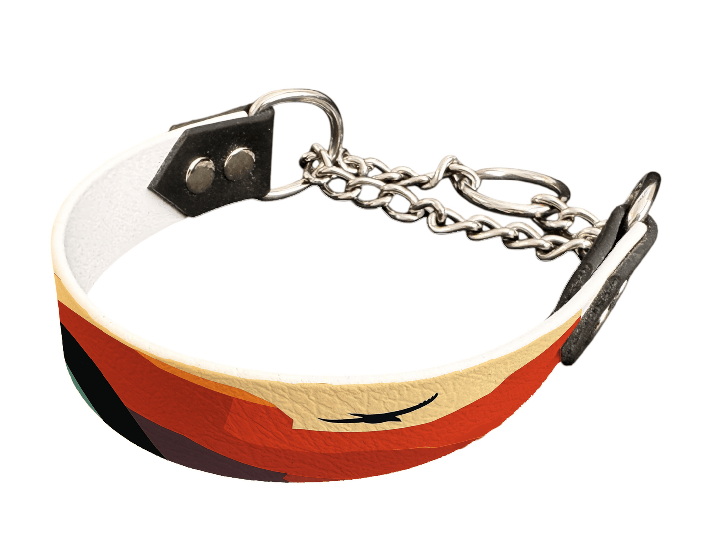 L'atelier du Fourmilier Martingales 226 Martingale pour chien en BioThane® imprimé – Collection paysage– 25mm