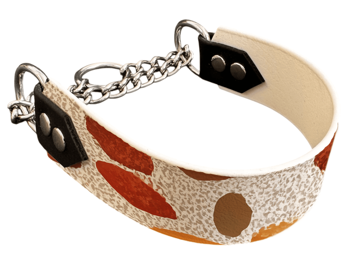 L'atelier du Fourmilier Martingales 237 Martingale pour chien en BioThane® imprimé – Collection abstrait – 38mm