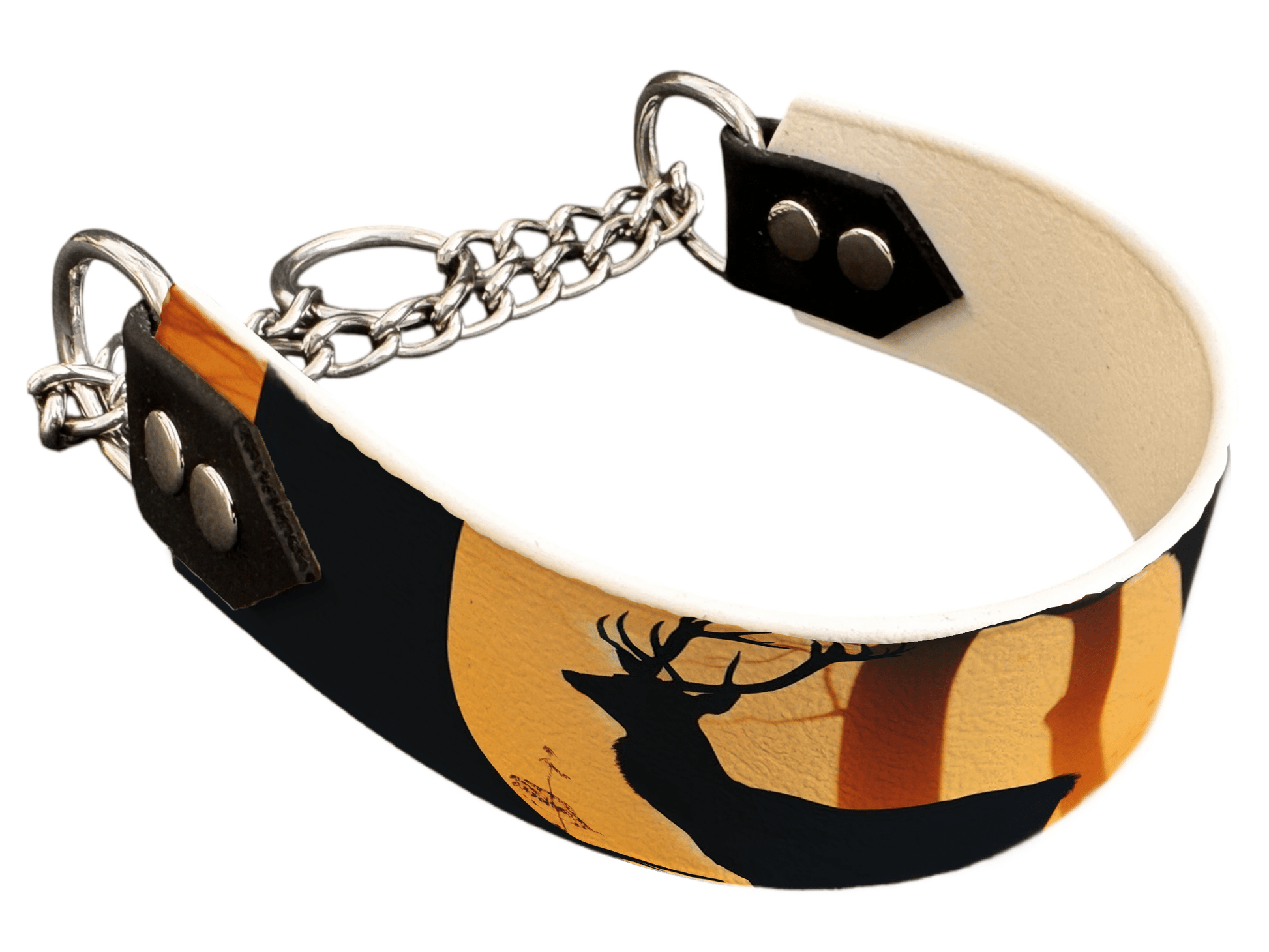 L'atelier du Fourmilier Martingales 24 Martingale pour chien en BioThane® imprimé – Collection animaux sauvages– 38mm