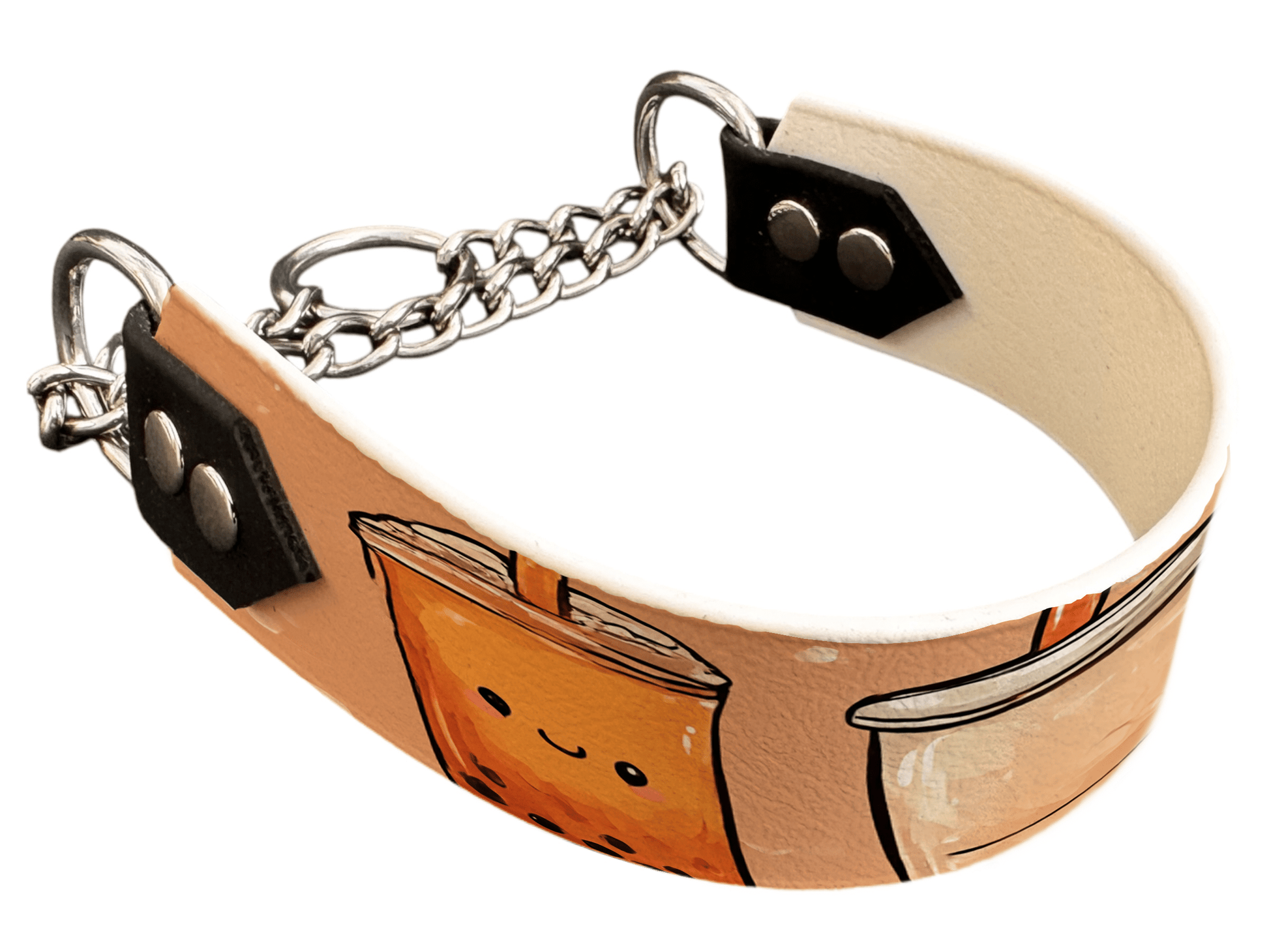 L'atelier du Fourmilier Martingales 240 Martingale pour chien en BioThane® imprimé – Collection gourmandise – 38mm