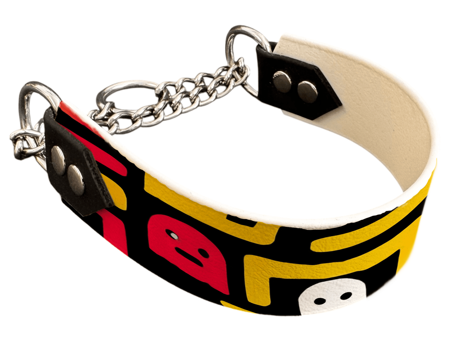 L'atelier du Fourmilier Martingales 241 Martingale pour chien en BioThane® imprimé – Collection pop art– 38mm