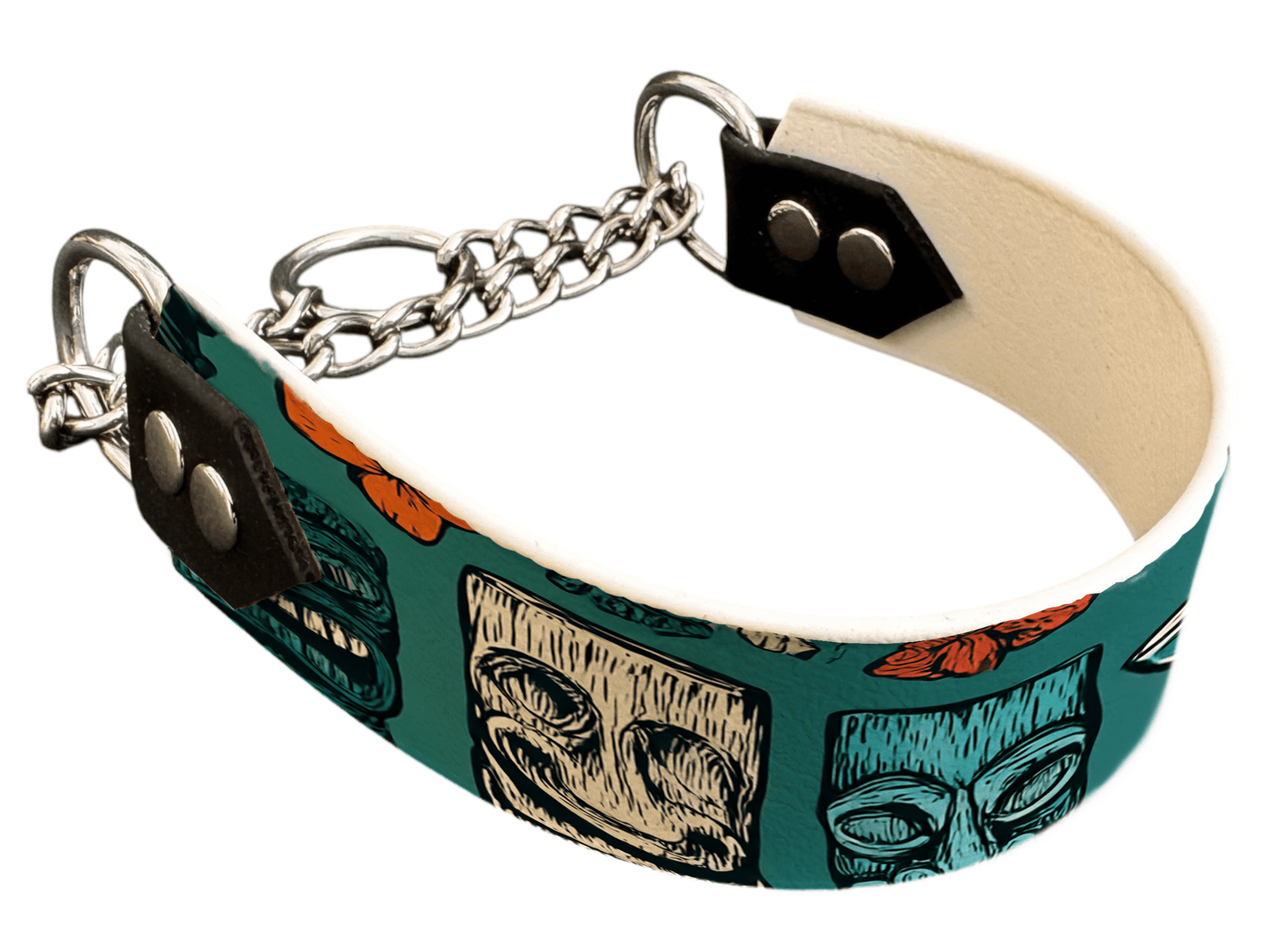 L'atelier du Fourmilier Martingales 246 Martingale pour chien en BioThane® imprimé – Collection Tribal – 38m