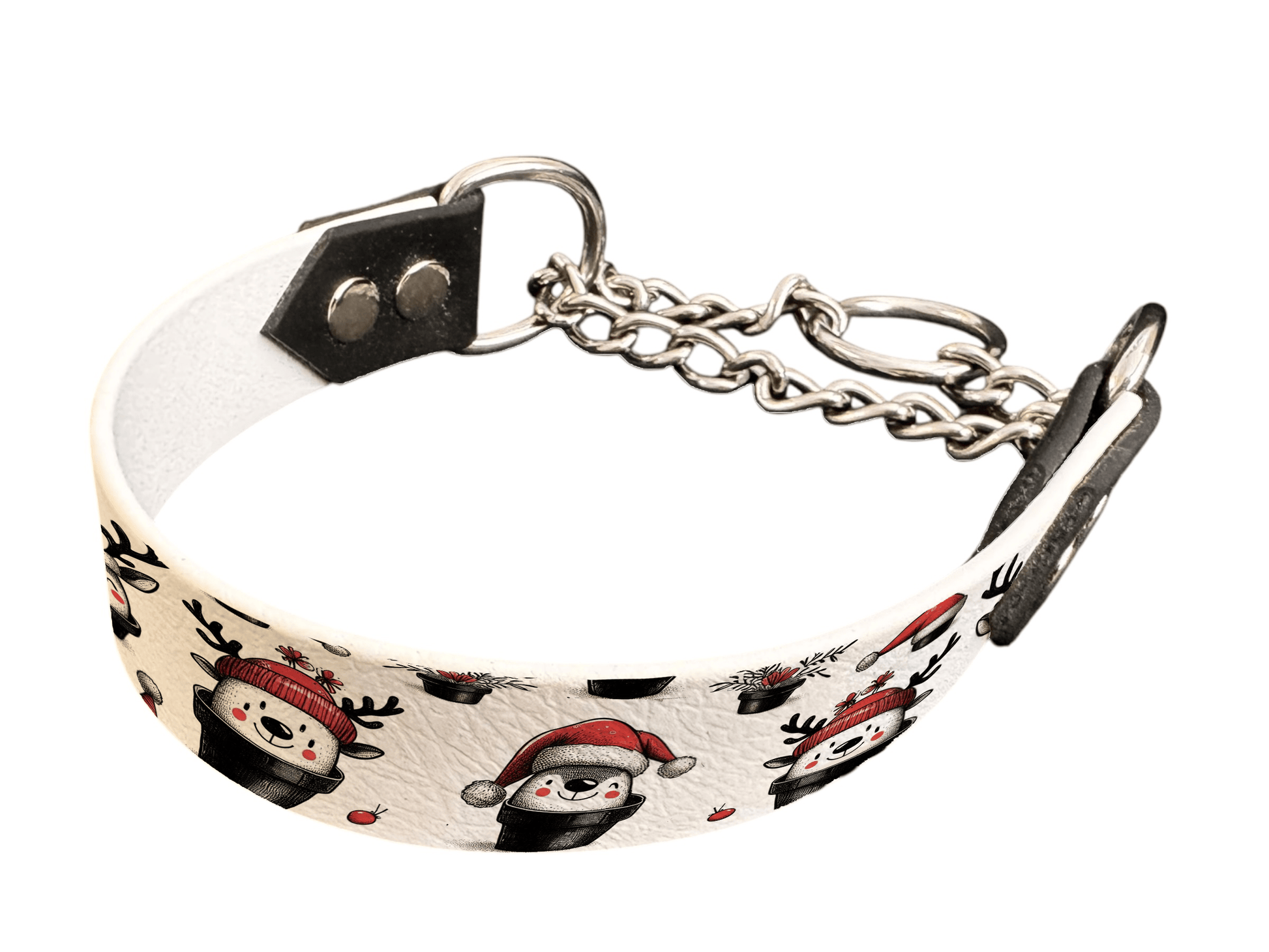 L'atelier du Fourmilier Martingales 25 150 Martingales pour chien – Collection Hiver & Noël (25 mm)