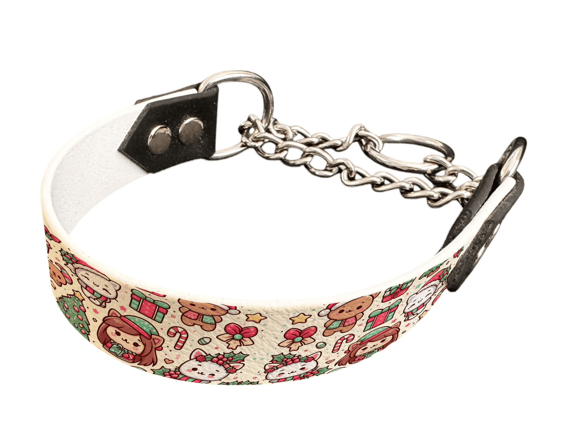 L'atelier du Fourmilier Martingales 25 159 Martingales pour chien – Collection Hiver & Noël (25 mm)