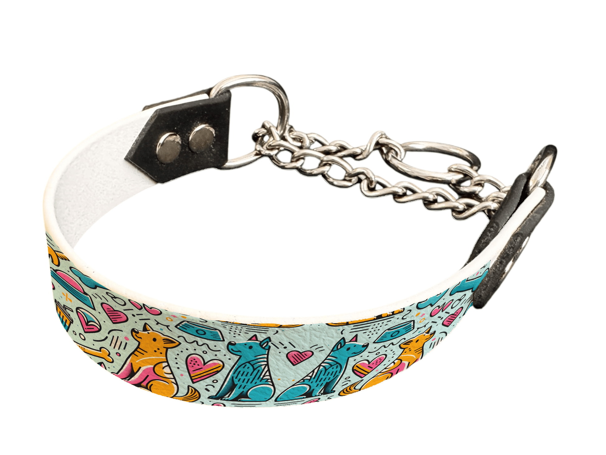 L'atelier du Fourmilier Martingales 25 172 Martingale pour chien en BioThane® imprimé – Collection chiens– 25mm