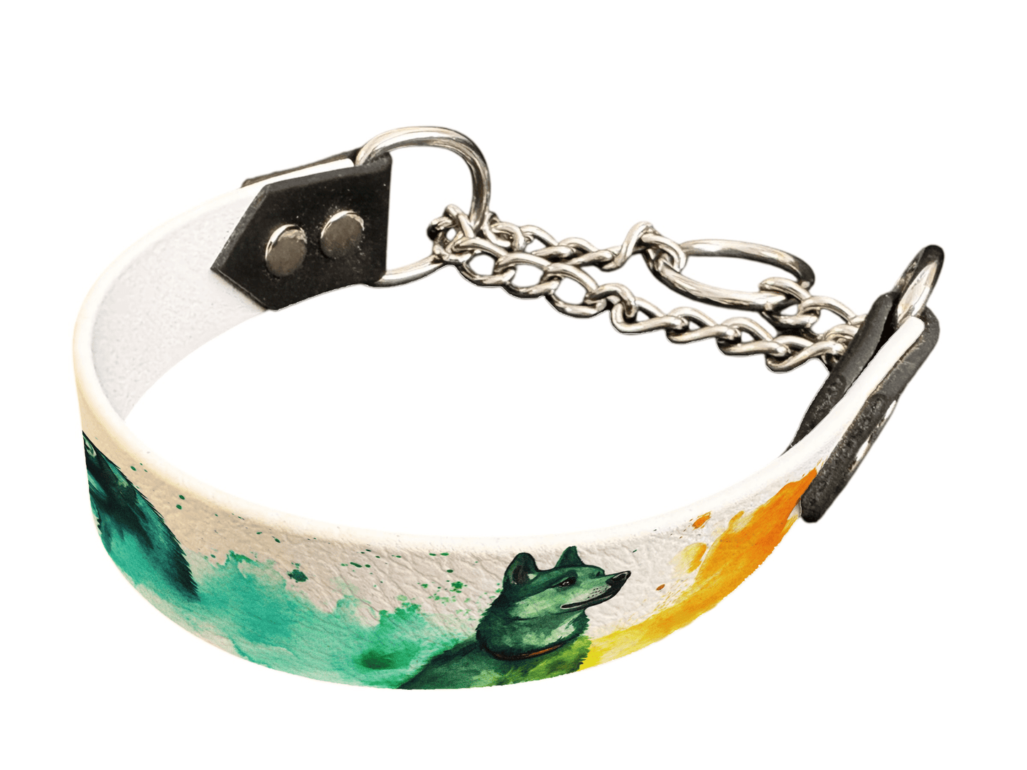 L'atelier du Fourmilier Martingales 25 255 Martingale pour chien en BioThane® imprimé – Collection chiens– 25mm