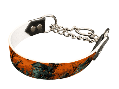 L'atelier du Fourmilier Martingales 25 286 Martingale pour chien en BioThane® imprimé – Collection Halloween– 25mm