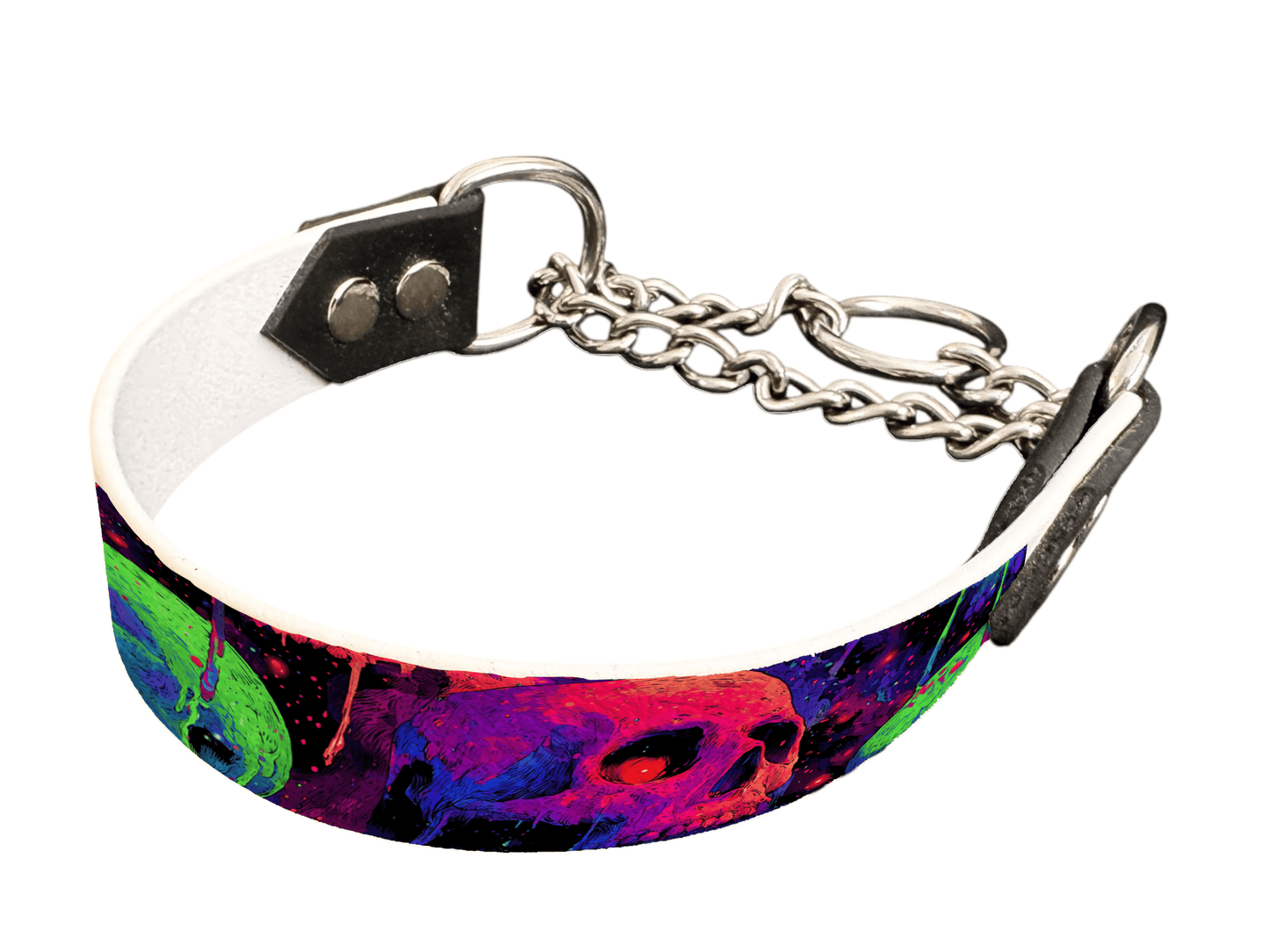 L'atelier du Fourmilier Martingales 25 288 Martingale pour chien en BioThane® imprimé – Collection Halloween– 25mm