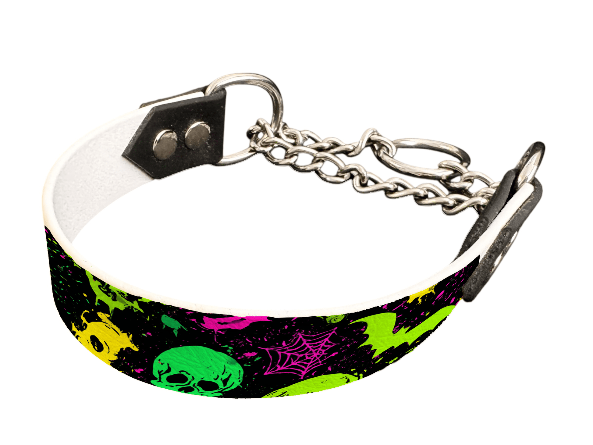 L'atelier du Fourmilier Martingales 25 292 Martingale pour chien en BioThane® imprimé – Collection Halloween– 25mm