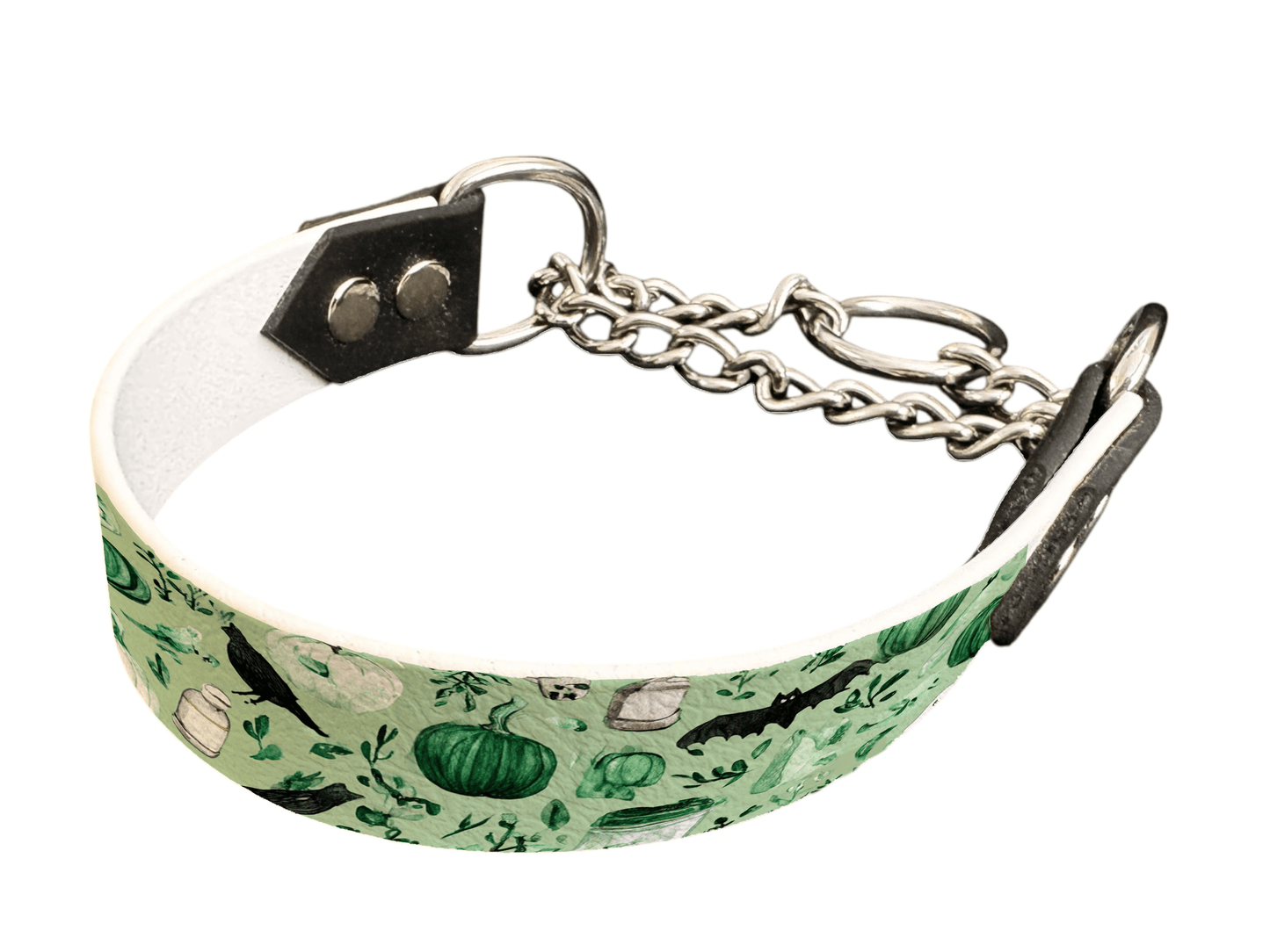 L'atelier du Fourmilier Martingales 25 293 Martingale pour chien en BioThane® imprimé – Collection Halloween– 25mm