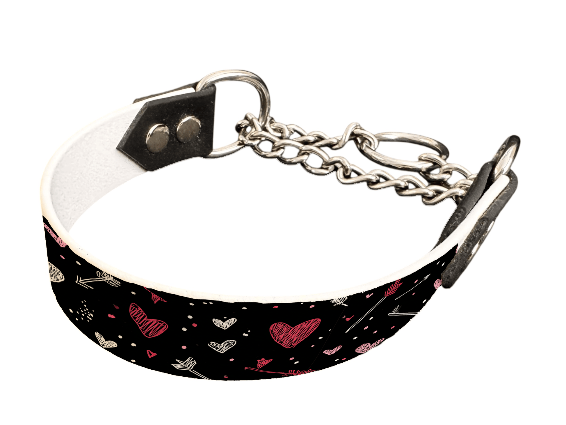 L'atelier du Fourmilier Martingales 25 344 Martingales pour chien – Saint Valentin (25 mm)