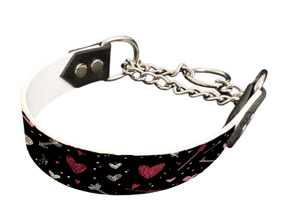 L'atelier du Fourmilier Martingales 25 344 Martingales pour chien – Saint Valentin (25 mm)