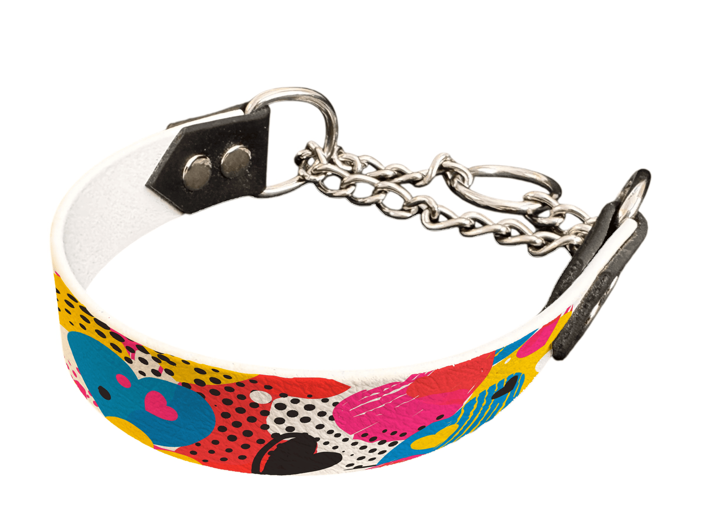L'atelier du Fourmilier Martingales 25 348 Martingales pour chien – Saint Valentin (25 mm)