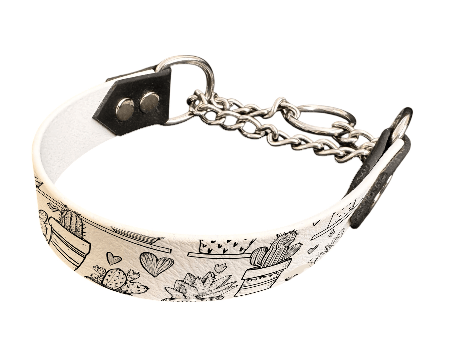 L'atelier du Fourmilier Martingales 25 349 Martingales pour chien – Saint Valentin (25 mm)