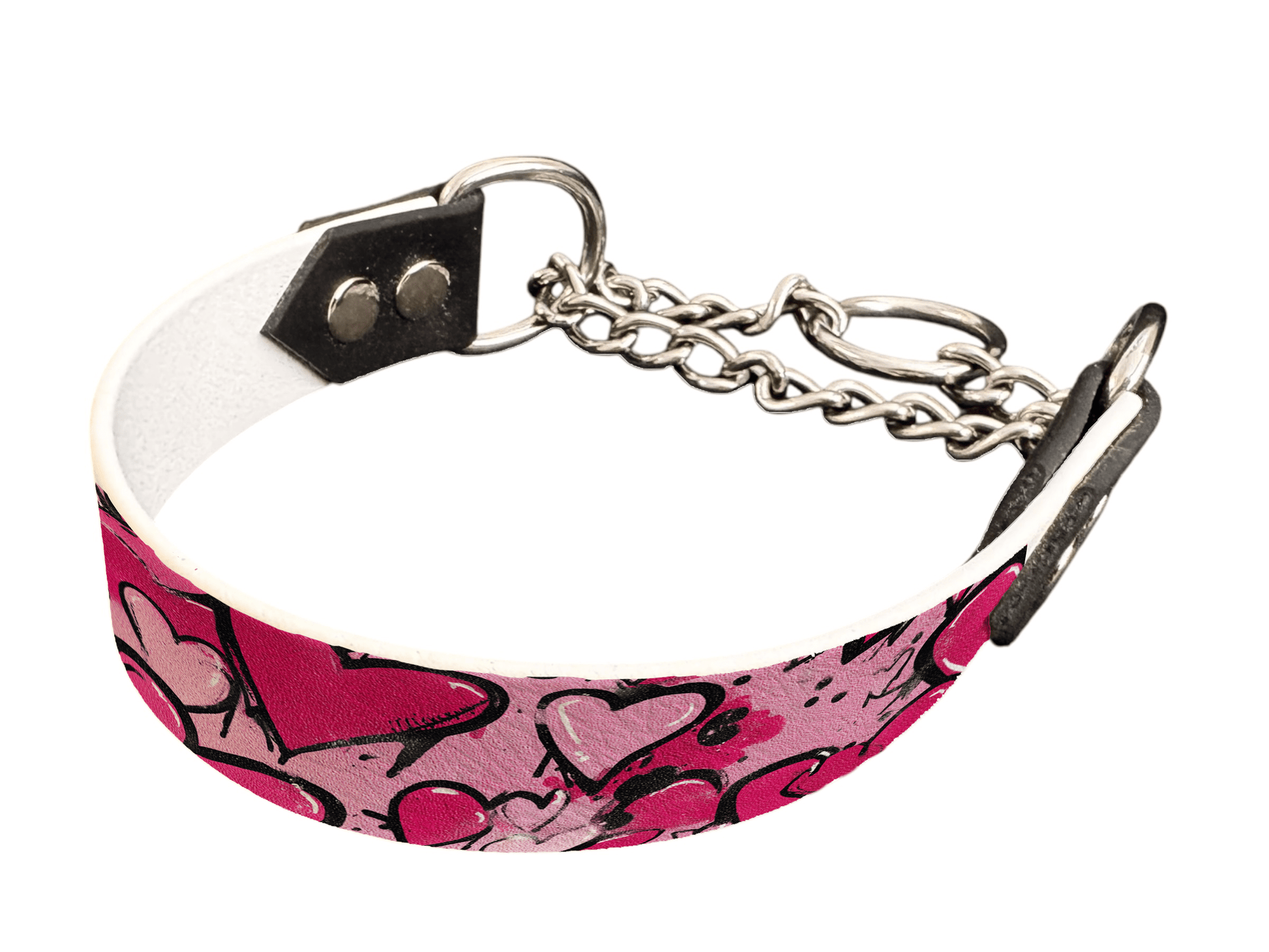 L'atelier du Fourmilier Martingales 25 355 Martingales pour chien – Saint Valentin (25 mm)