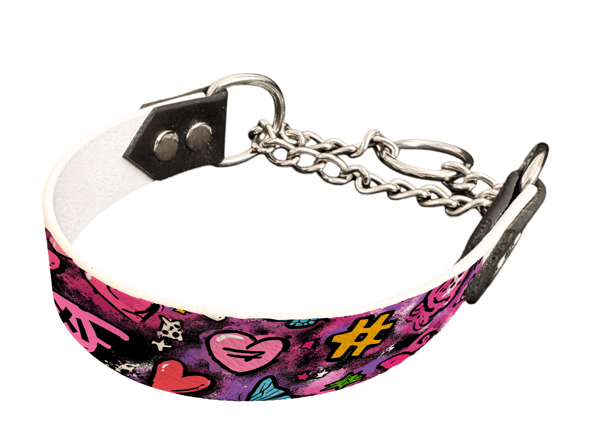 L'atelier du Fourmilier Martingales 25 358 Martingales pour chien – Saint Valentin (25 mm)