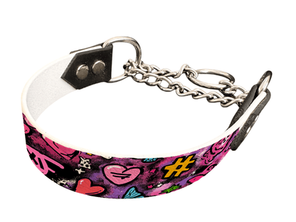 L'atelier du Fourmilier Martingales 25 358 Martingales pour chien – Saint Valentin (25 mm)