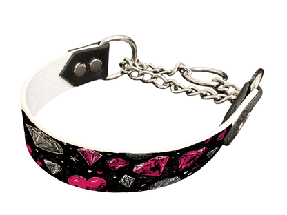 L'atelier du Fourmilier Martingales 25 368 Martingales pour chien – Saint Valentin (25 mm)