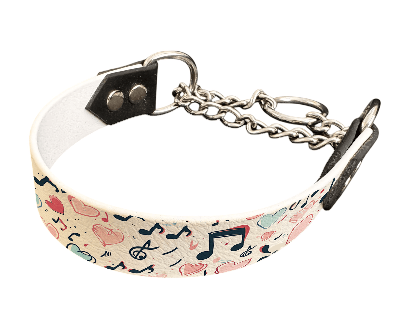 L'atelier du Fourmilier Martingales 25 369 Martingales pour chien – Saint Valentin (25 mm)