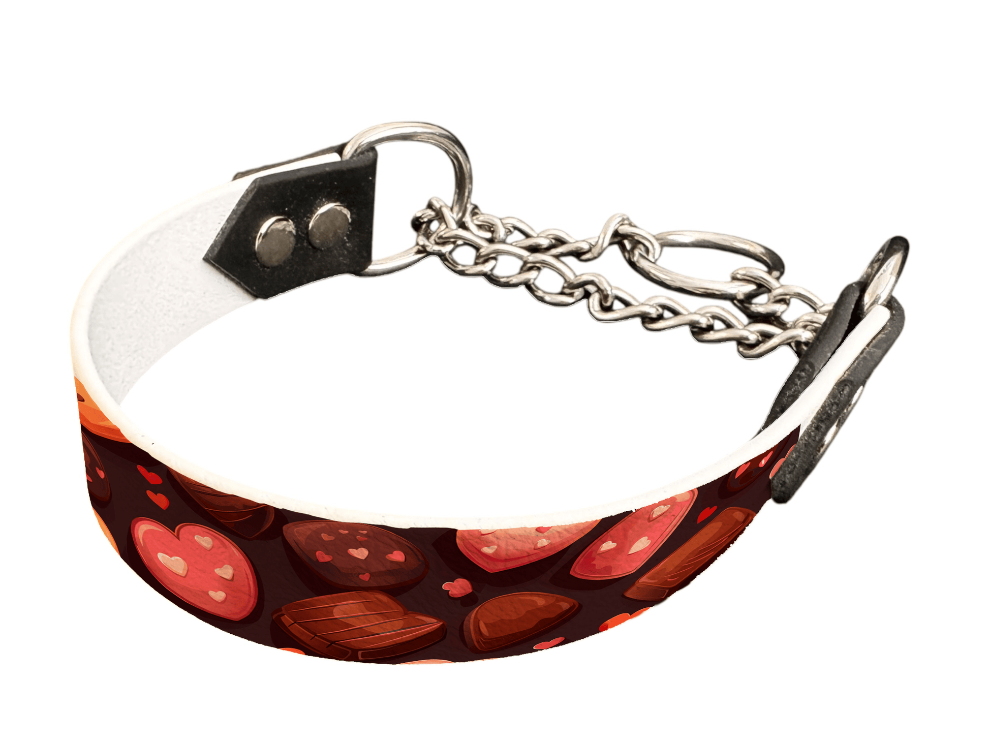 L'atelier du Fourmilier Martingales 25 375 Martingales pour chien – Saint Valentin (25 mm)