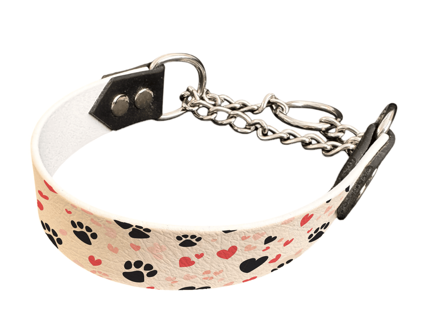 L'atelier du Fourmilier Martingales 25 378 Martingales pour chien – Saint Valentin (25 mm)