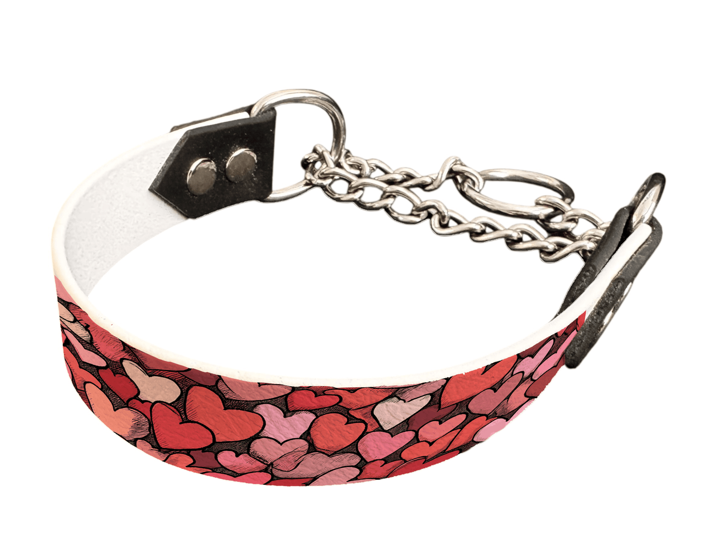 L'atelier du Fourmilier Martingales 25 379 Martingales pour chien – Saint Valentin (25 mm)