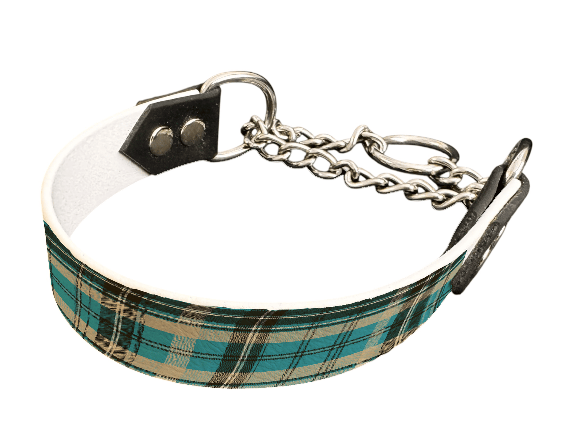 L'atelier du Fourmilier Martingales 25 382 Martingale pour chien en BioThane® imprimé – Collection tartan– 25mm