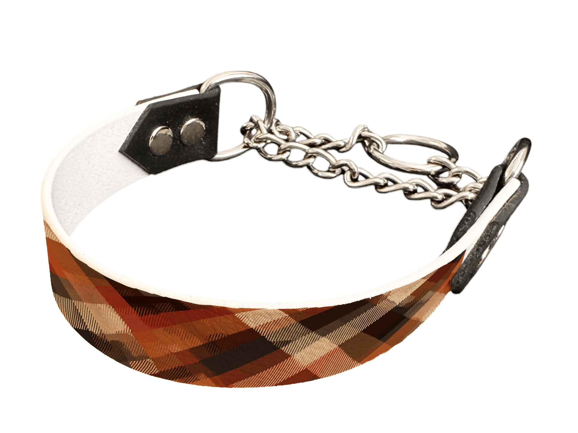 L'atelier du Fourmilier Martingales 25 383 Martingale pour chien en BioThane® imprimé – Collection tartan– 25mm