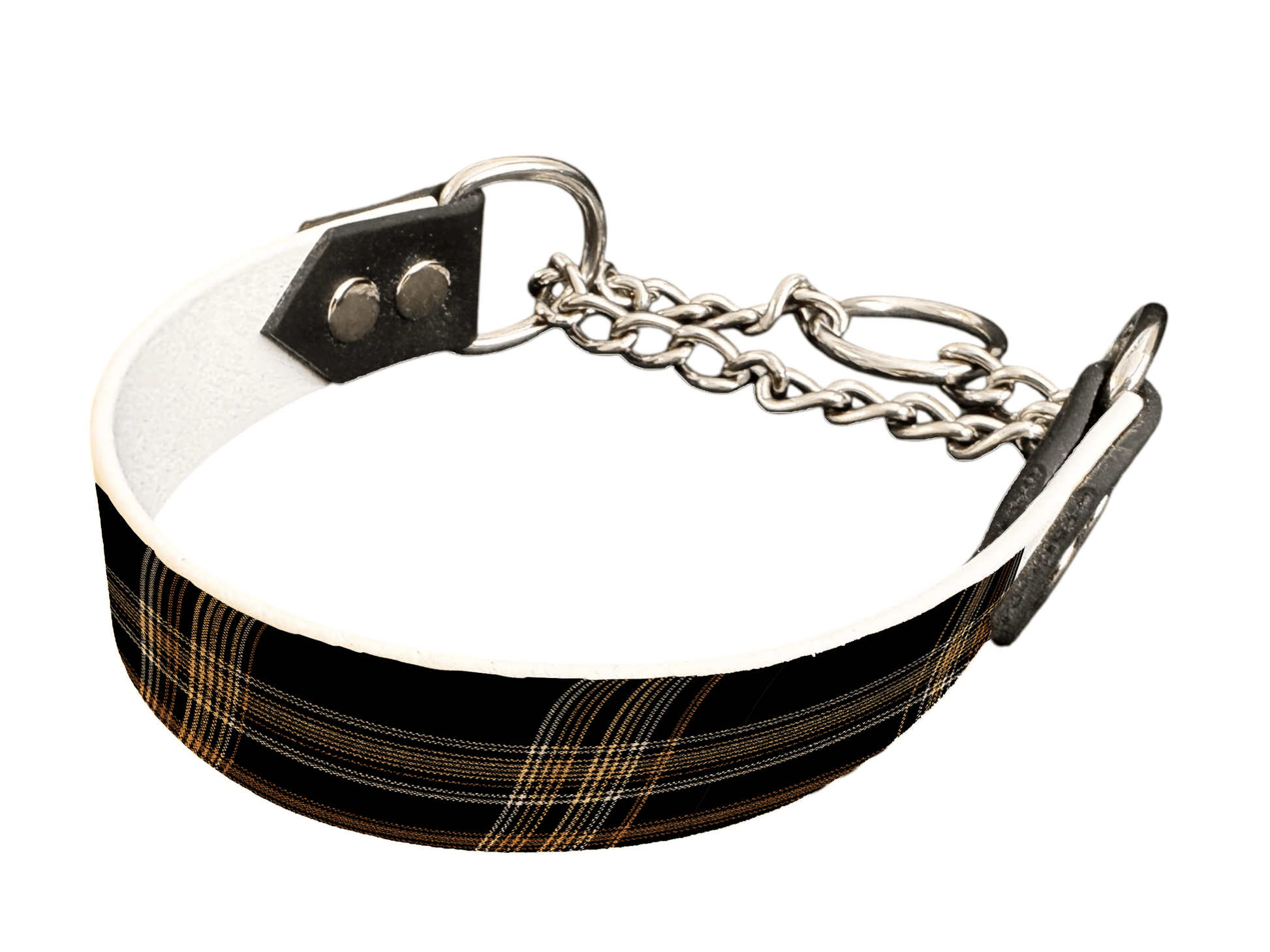 L'atelier du Fourmilier Martingales 25 388 Martingale pour chien en BioThane® imprimé – Collection tartan– 25mm