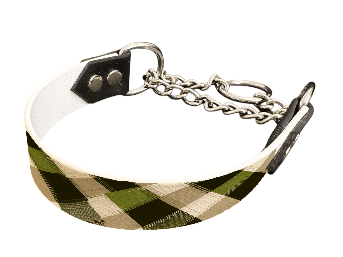 L'atelier du Fourmilier Martingales 25 390 Martingale pour chien en BioThane® imprimé – Collection tartan– 25mm