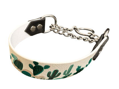 L'atelier du Fourmilier Martingales 25 401 Martingale pour chien en BioThane® imprimé – Collection plantes et fleurs – 25mm