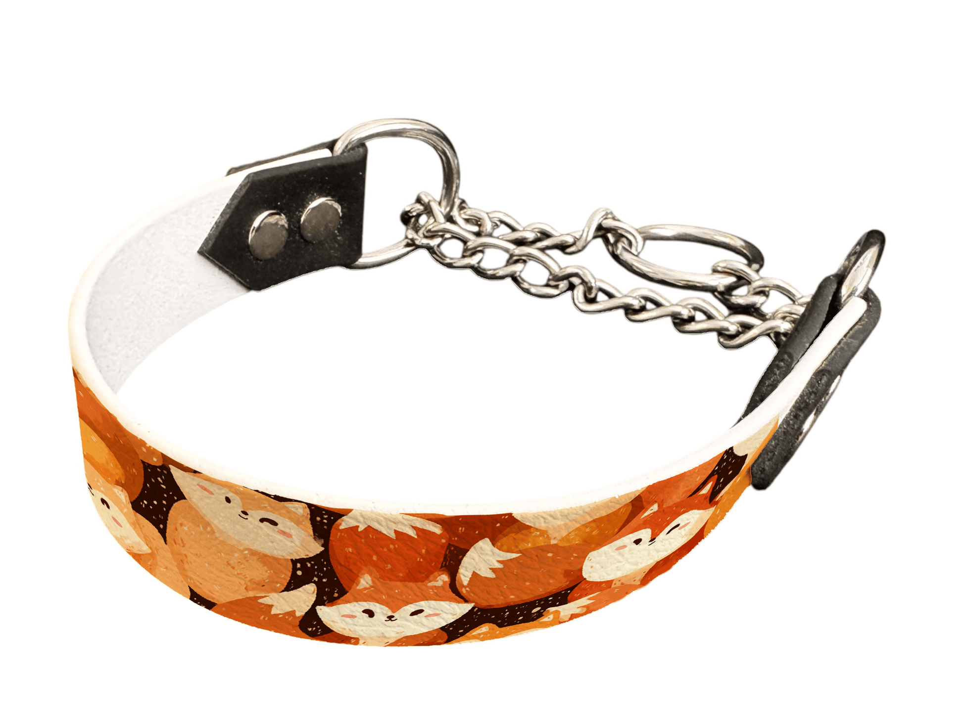 L'atelier du Fourmilier Martingales 25 402 Martingale pour chien en BioThane® imprimé – Collection animaux pop/kawaii – 25mm