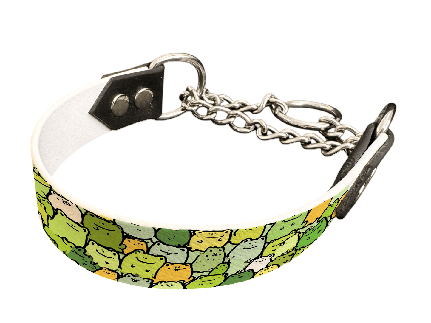 L'atelier du Fourmilier Martingales 25 403 Martingale pour chien en BioThane® imprimé – Collection animaux pop/kawaii – 25mm