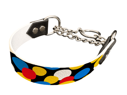 L'atelier du Fourmilier Martingales 25 407 Martingale pour chien en BioThane® imprimé – Collection pop art– 25mm