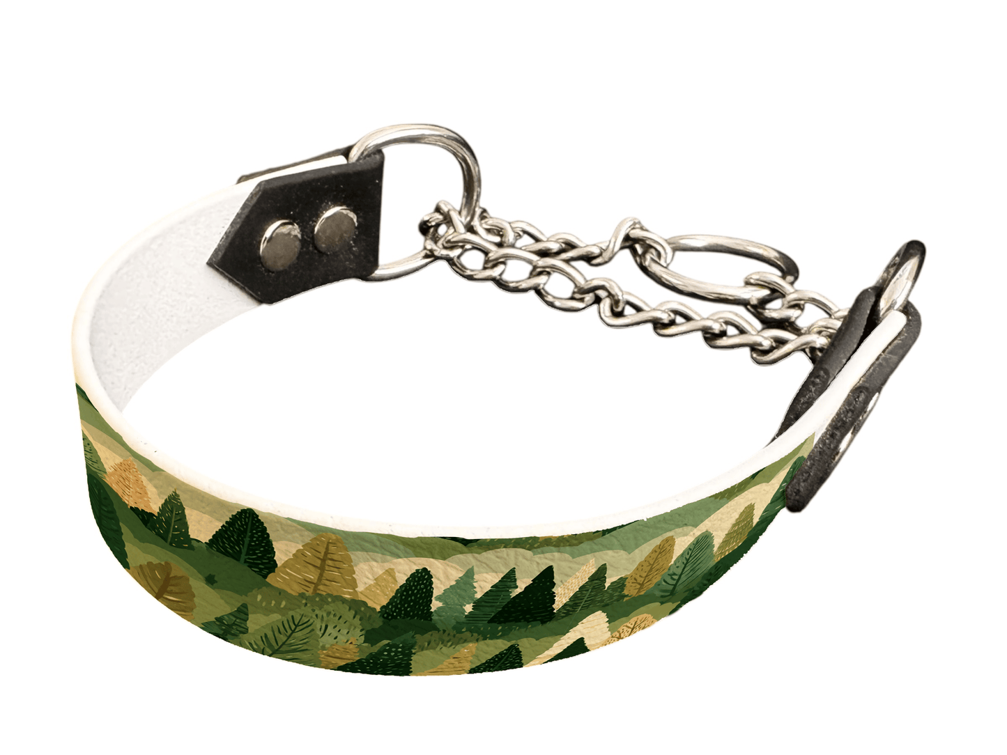 L'atelier du Fourmilier Martingales 25 410 Martingale pour chien en BioThane® imprimé – Collection paysage– 25mm