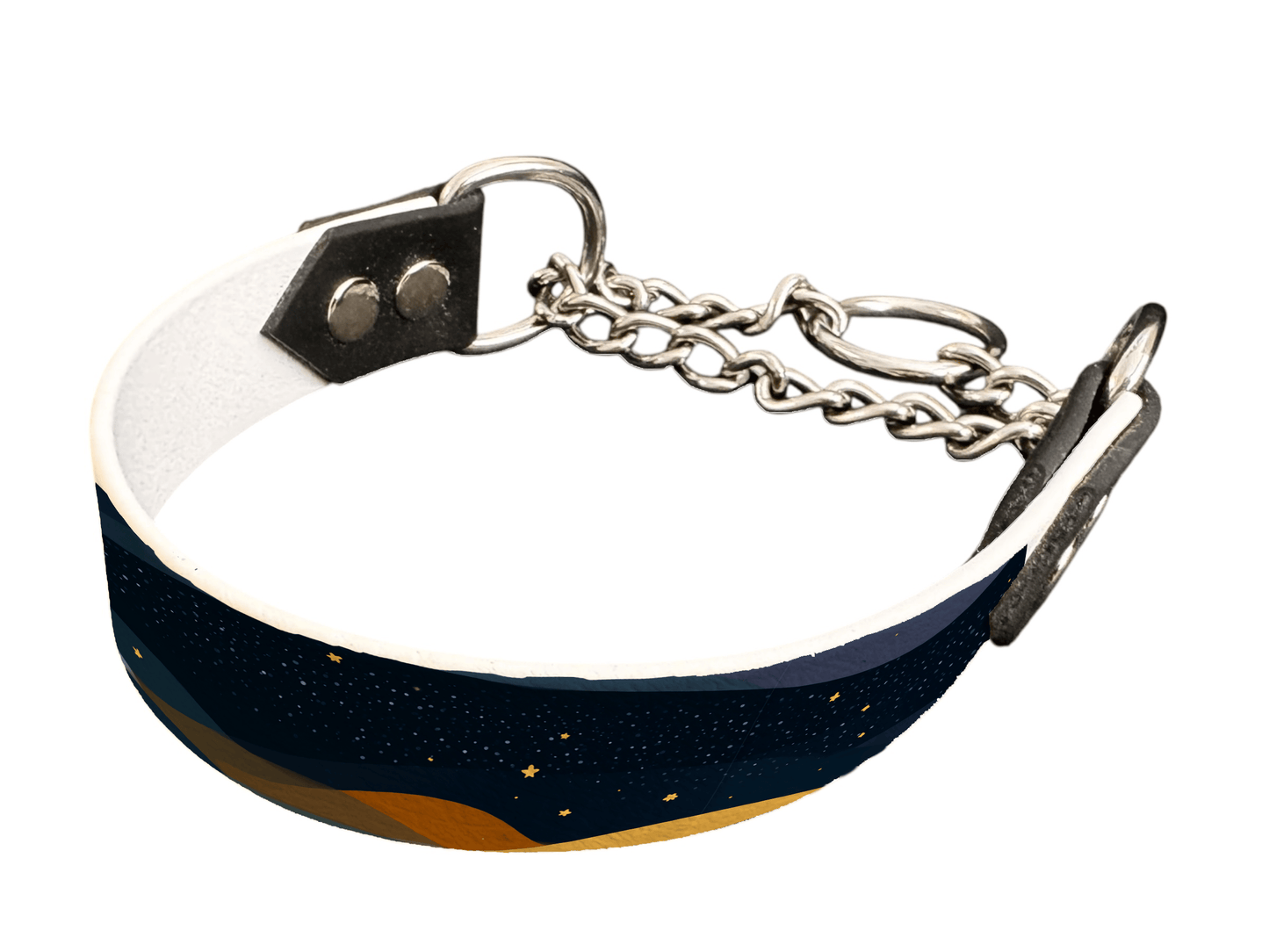 L'atelier du Fourmilier Martingales 25 415 Martingale pour chien en BioThane® imprimé – Collection paysage– 25mm