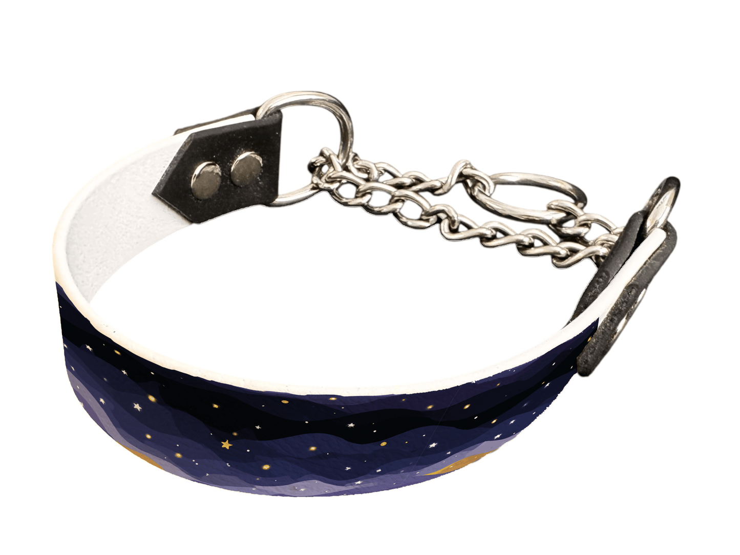 L'atelier du Fourmilier Martingales 25 417 Martingale pour chien en BioThane® imprimé – Collection paysage– 25mm