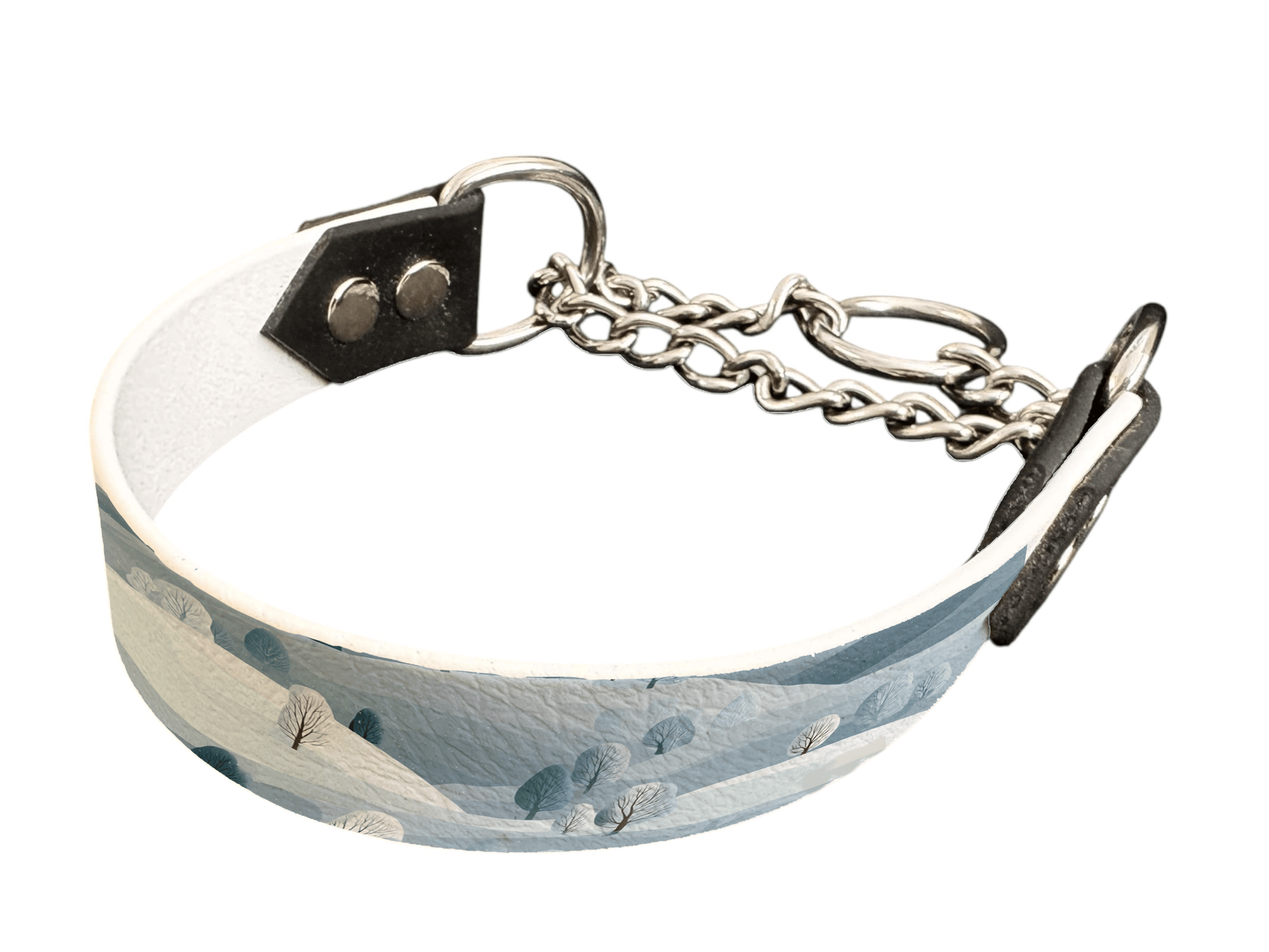 L'atelier du Fourmilier Martingales 25 420 Martingale pour chien en BioThane® imprimé – Collection paysage– 25mm