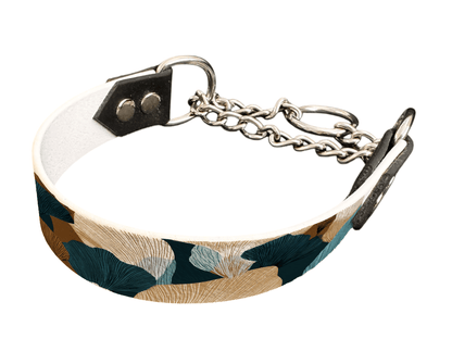 L'atelier du Fourmilier Martingales 25 427 Martingale pour chien en BioThane® imprimé – Collection plantes et fleurs – 25mm