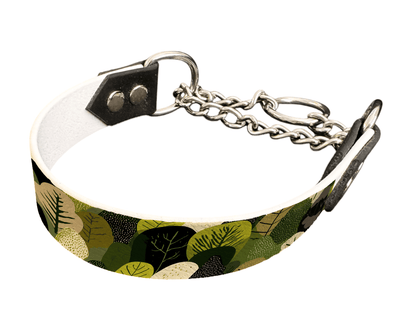L'atelier du Fourmilier Martingales 25 429 Martingale pour chien en BioThane® imprimé – Collection plantes et fleurs – 25mm