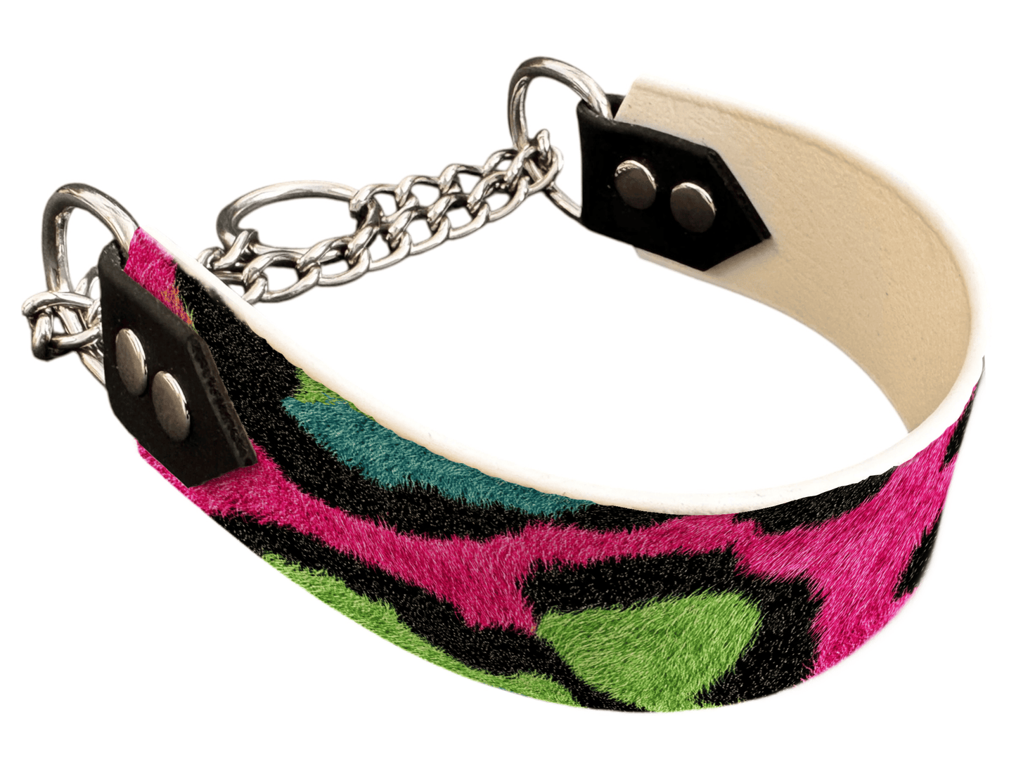 L'atelier du Fourmilier Martingales 259 Martingale pour chien en BioThane® imprimé – Collection fourrures et pelages – 38mm