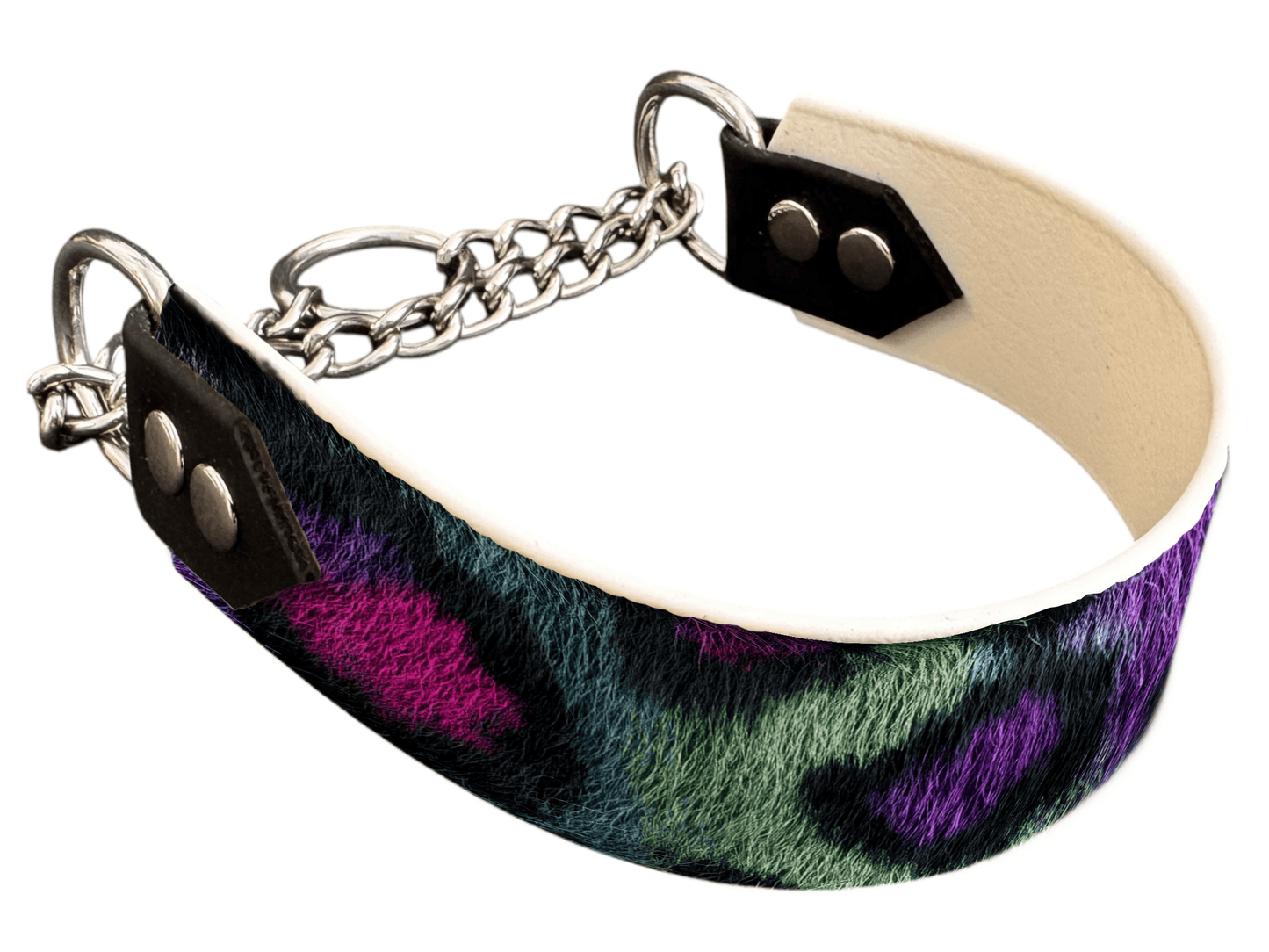 L'atelier du Fourmilier Martingales 263 Martingale pour chien en BioThane® imprimé – Collection fourrures et pelages – 38mm