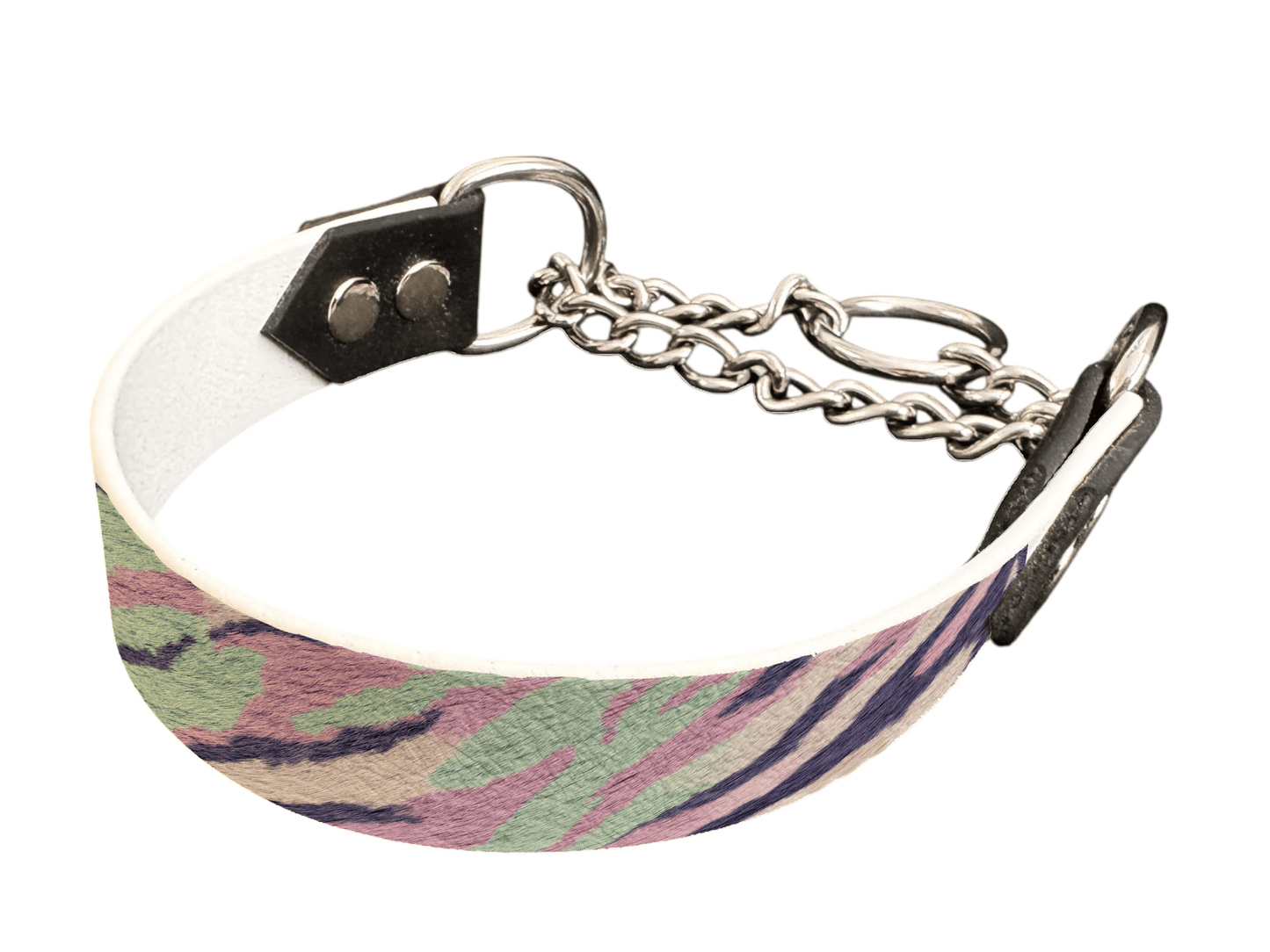 L'atelier du Fourmilier Martingales 266 Martingale pour chien en BioThane® imprimé – Collection fourrures et pelages – 25mm