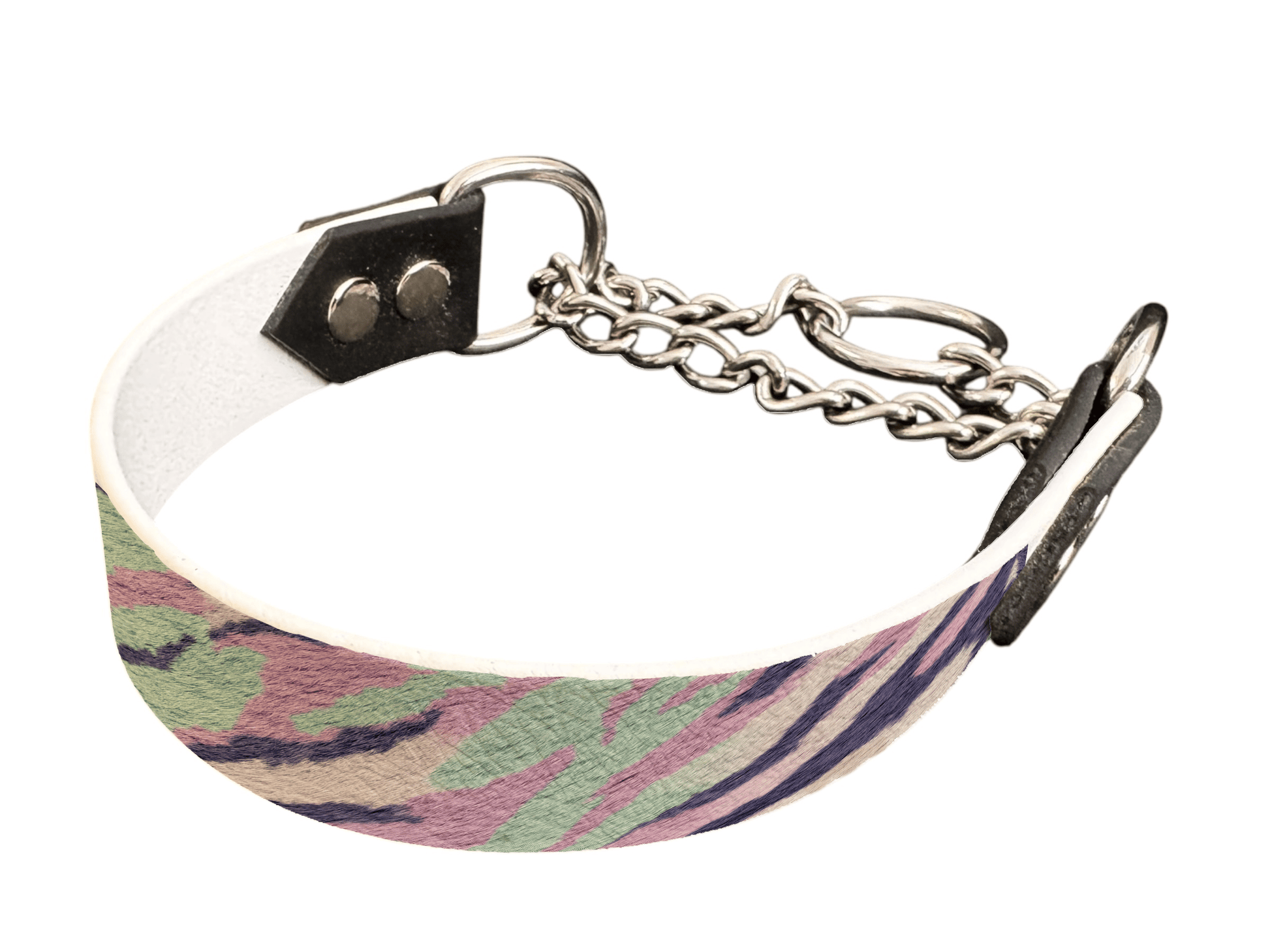 L'atelier du Fourmilier Martingales 266 Martingale pour chien en BioThane® imprimé – Collection fourrures et pelages – 25mm