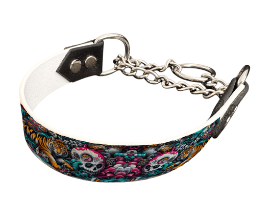 L'atelier du Fourmilier Martingales 27 Martingale pour chien en BioThane® imprimé – Collection pop art– 25mm