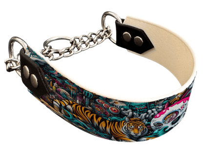 L'atelier du Fourmilier Martingales 27 Martingale pour chien en BioThane® imprimé – Collection pop art– 38mm